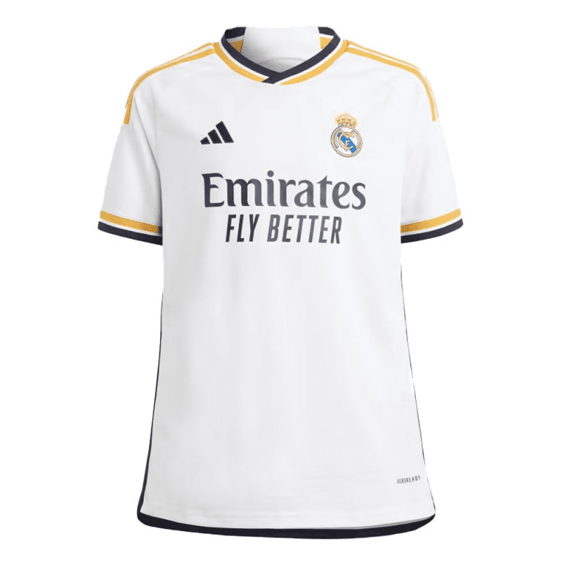 adidas real madrid youth home jersey 2023 24